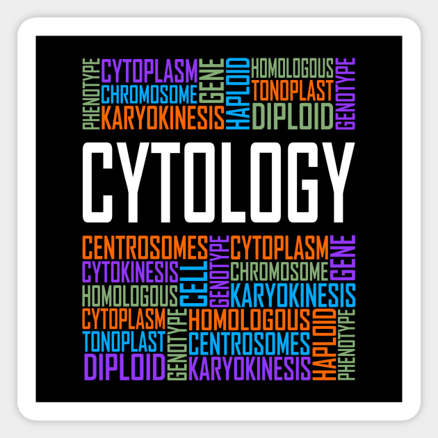 Cytology Words  Cytology  Sticker  TeePublic UK